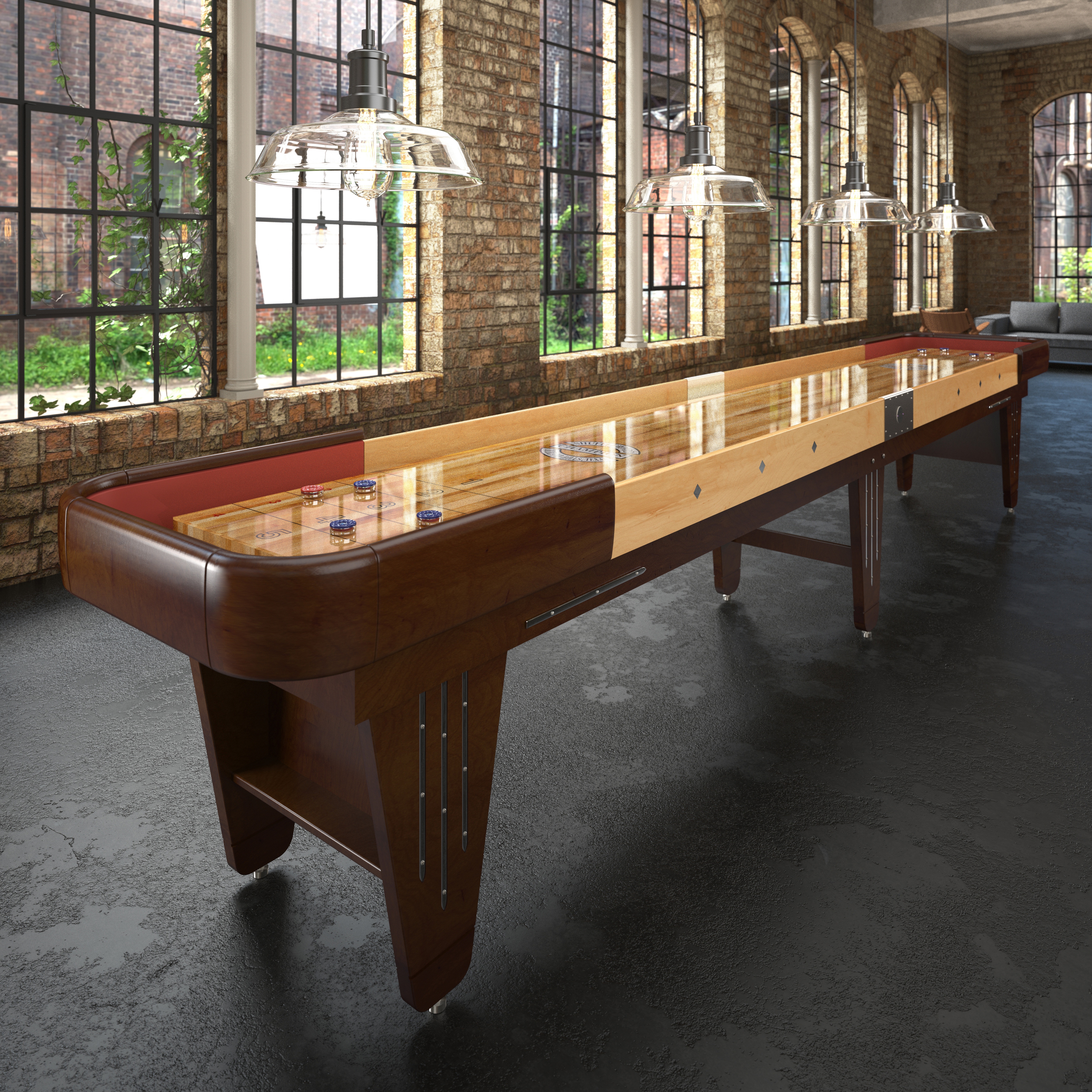 Champion Shuffleboard Bar and Game Room Shuffleboard Charleston 12 Foot